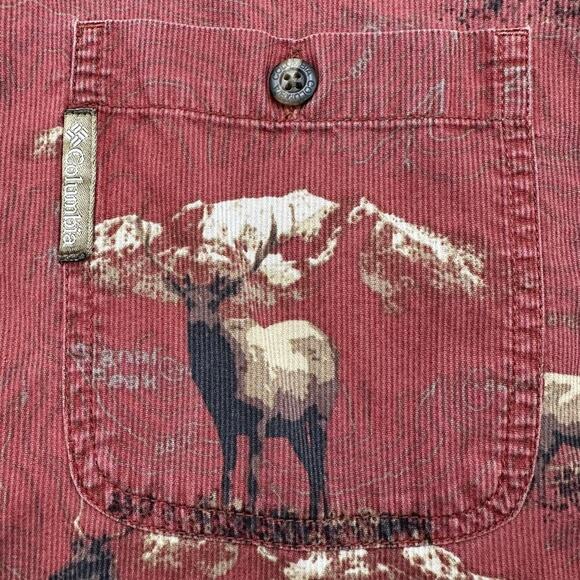 Columbia River Lodge Long Sleeve Button Front Shirt with Deer Print - Picture 3 of 7